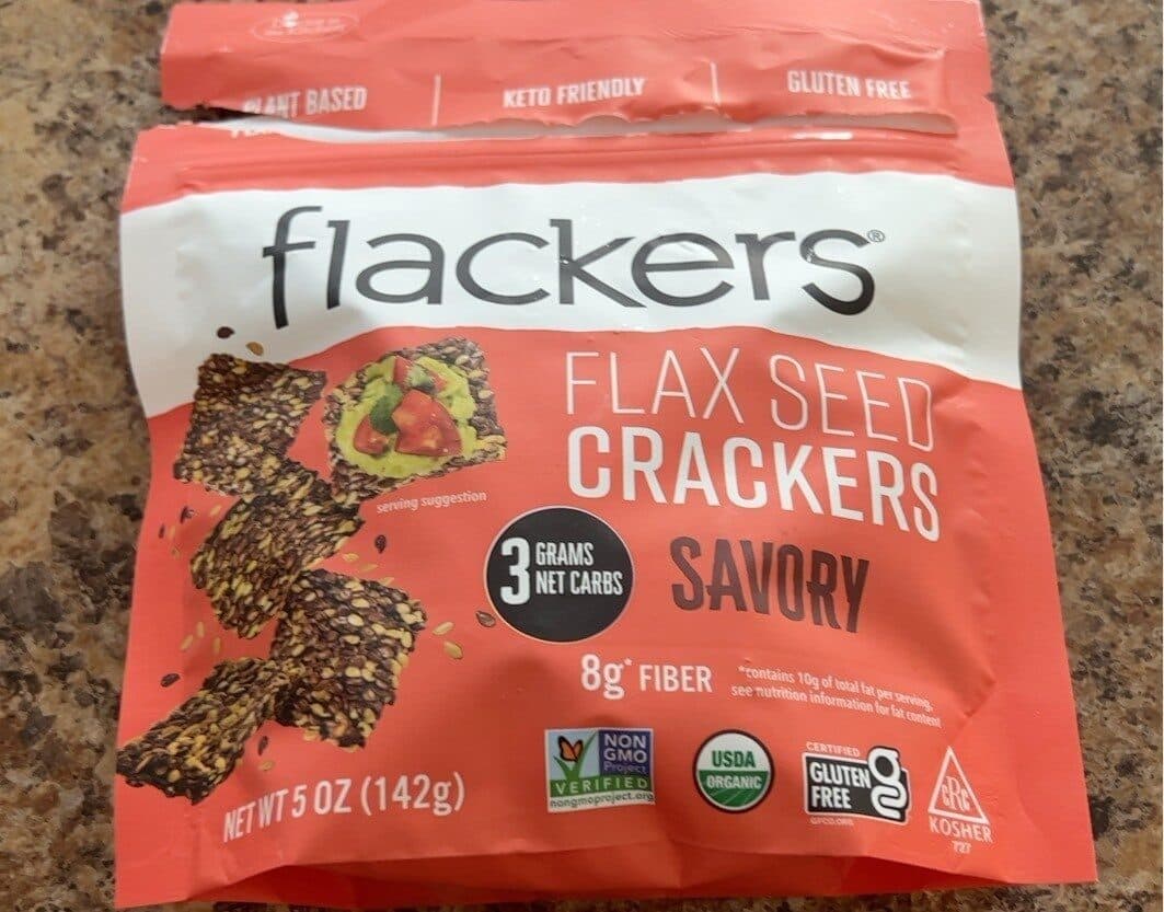 Dr. In The Kitchen Llc Flackers Organic Flax Seed Crackers - Savory packshot
