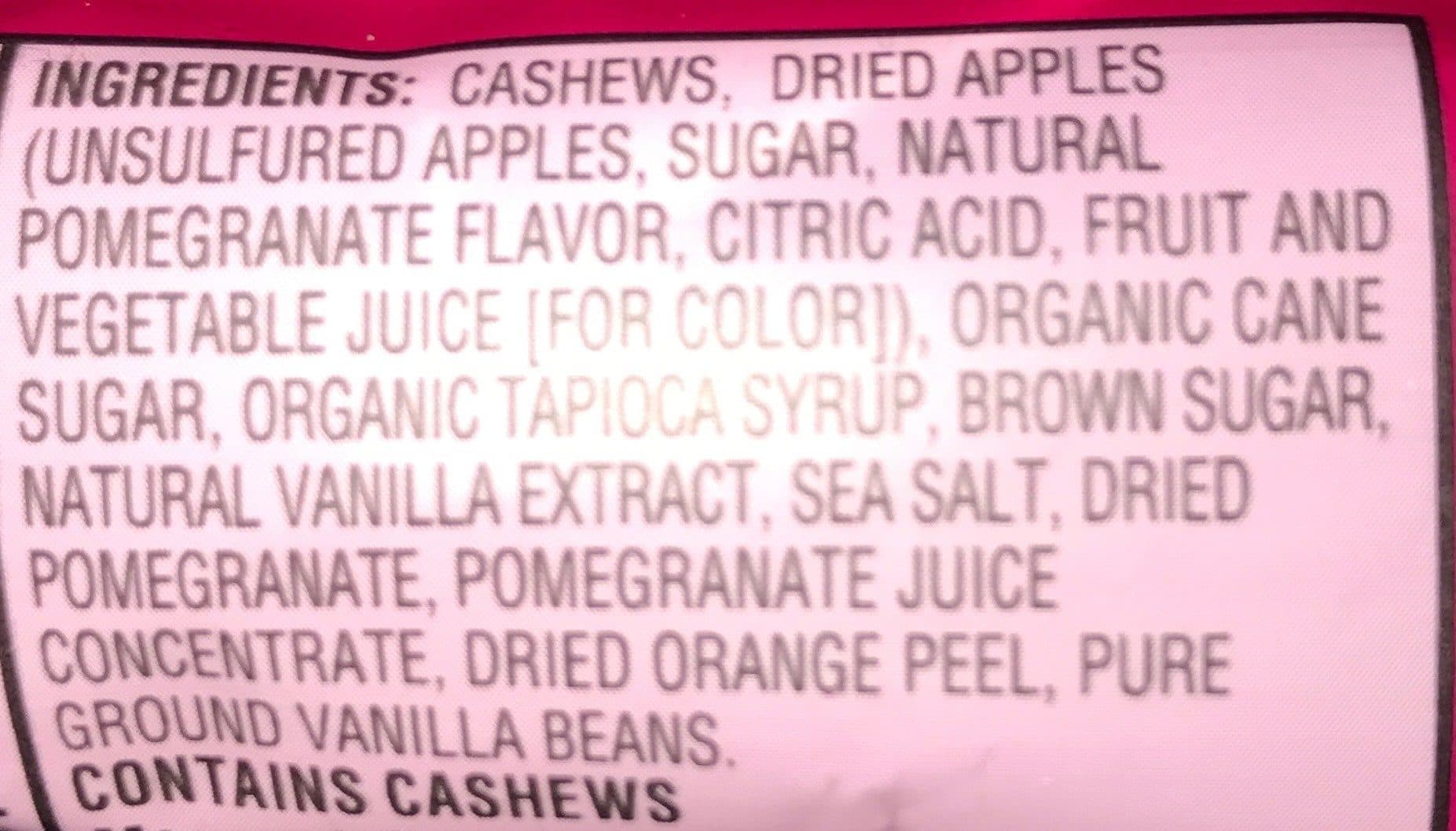 Sahale Snacks Naturally Pomegranate Vanilla Flavored Cashews Glazed Mix packshot