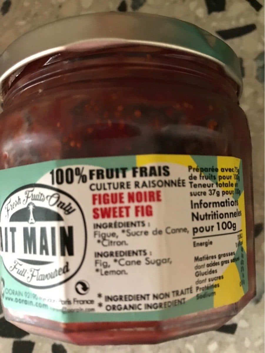 Fait Main Confiture de figue noire packshot