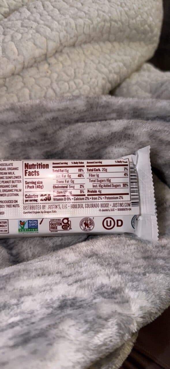 Justin's Milk Chocolate Peanut Butter Cups packshot
