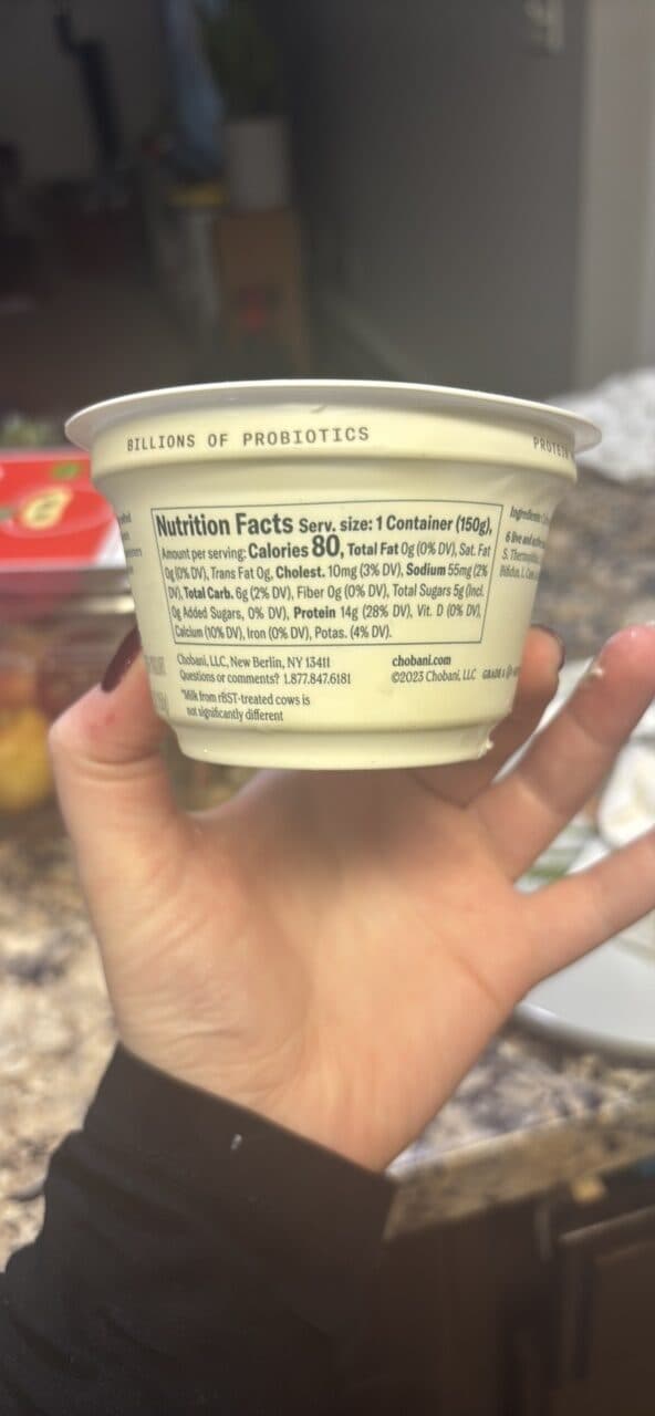 Chobani Greek Yogurt Nonfat Plain packshot