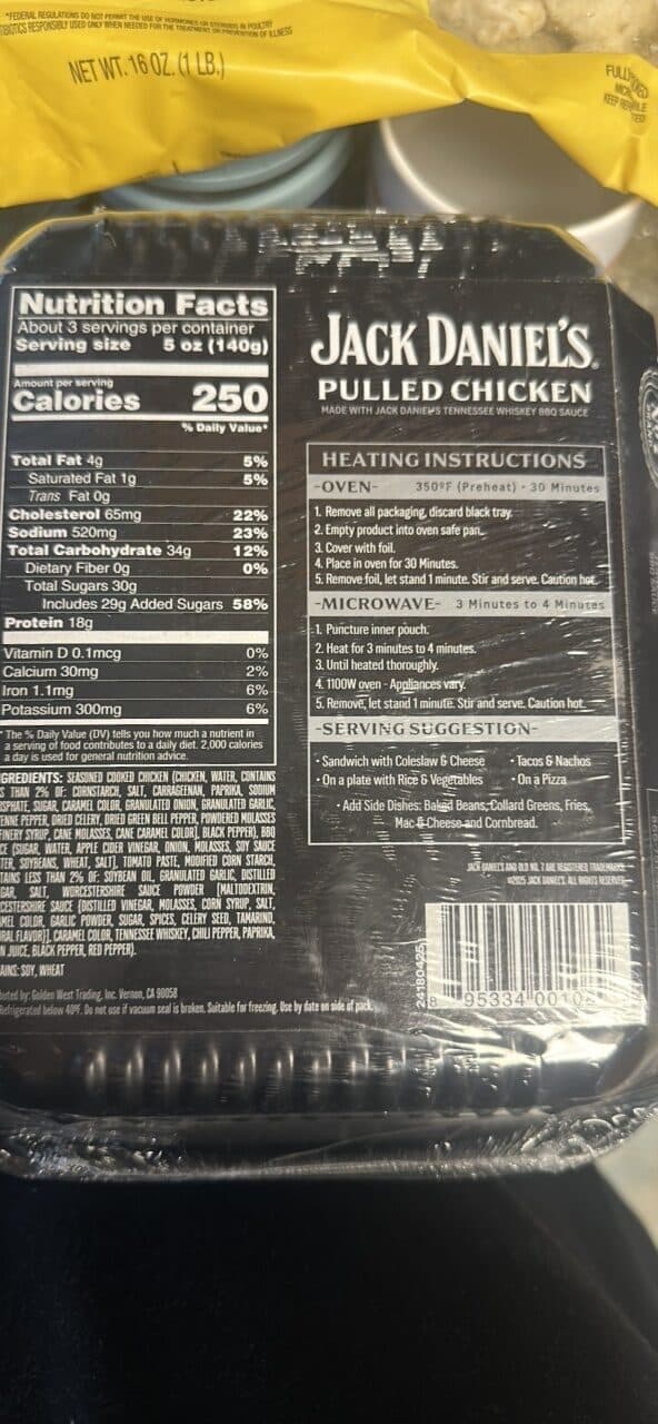 Jack Daniel's Pulled Chicken packshot
