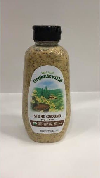 Organic Ville Stone ground organic mustard packshot