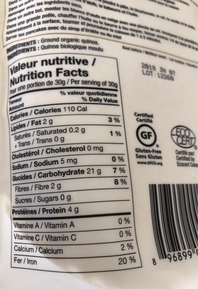 GoGo Quinoa Farine Quinia packshot