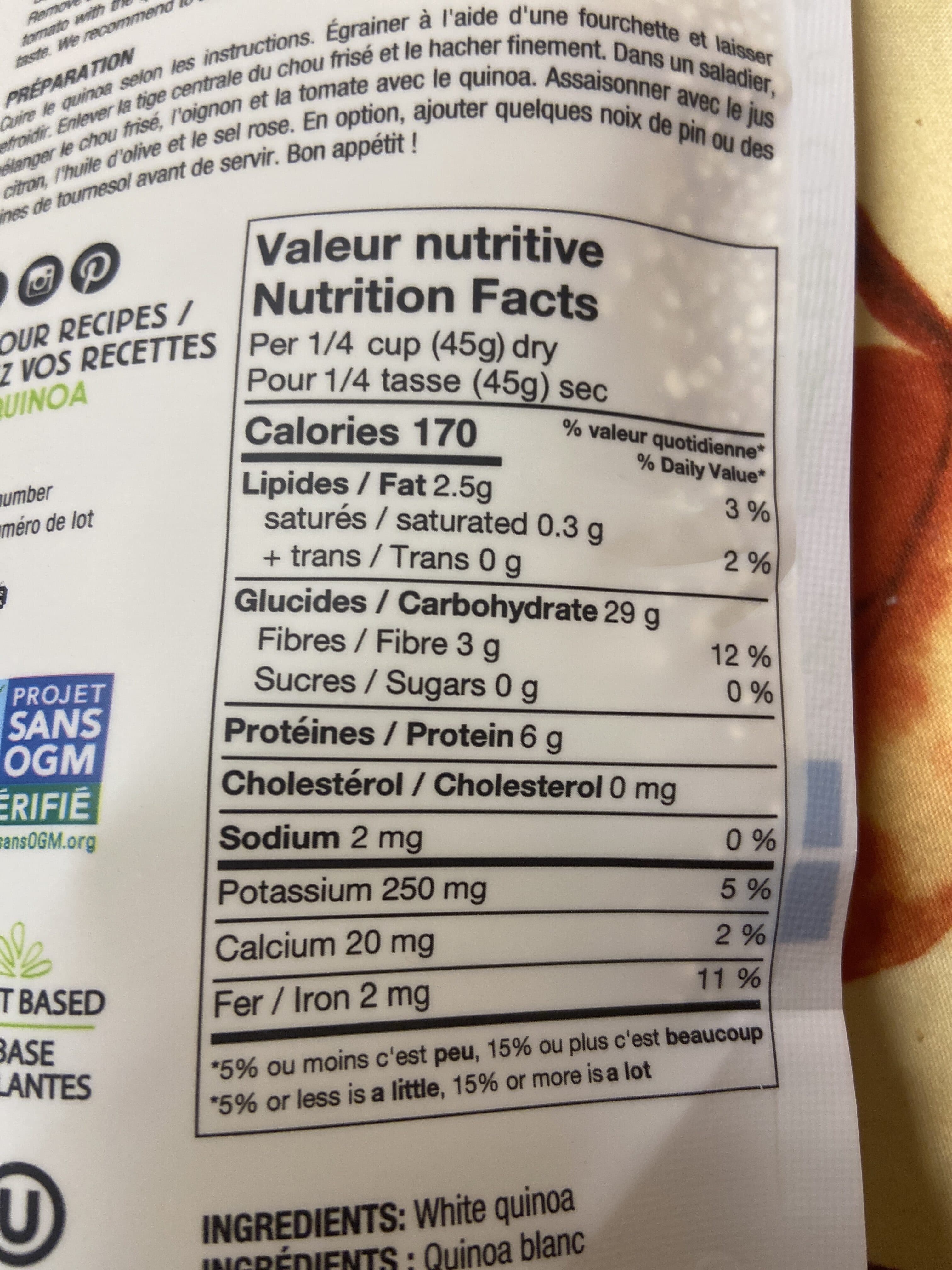 Gogo Quinoa White Quinoa packshot