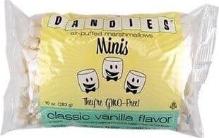 DANDIES Vanilla Flavored Mini Vegan Marshmallows packshot