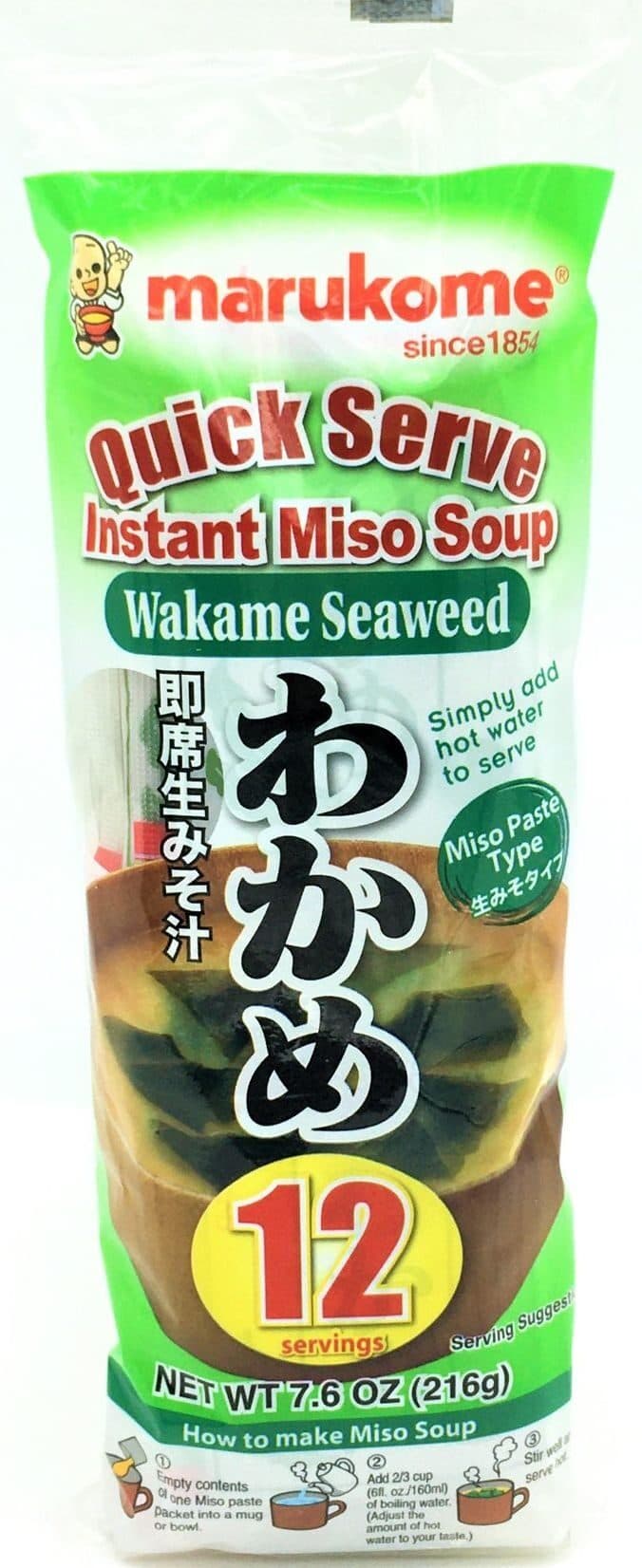 Marukome Marukome Miso Soup Wakame Seaweed, Instant packshot