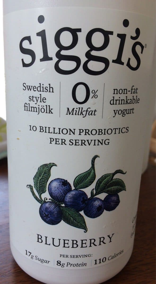 Siggi's Blueberry Non-fat Drinkable Yogurt packshot