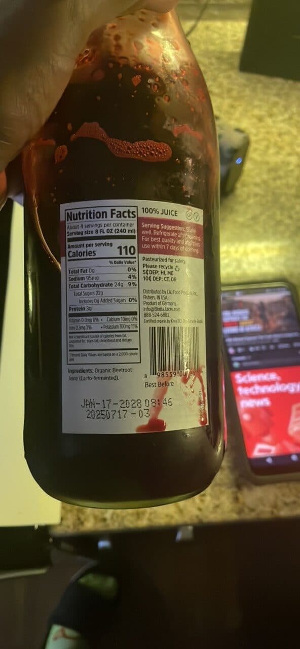 Biotta Beet Juice packshot