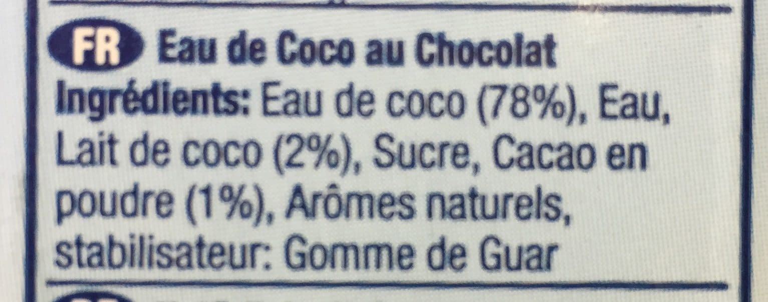 Open Food Facts Vita Coco Coconut Water With Chocolate packshot