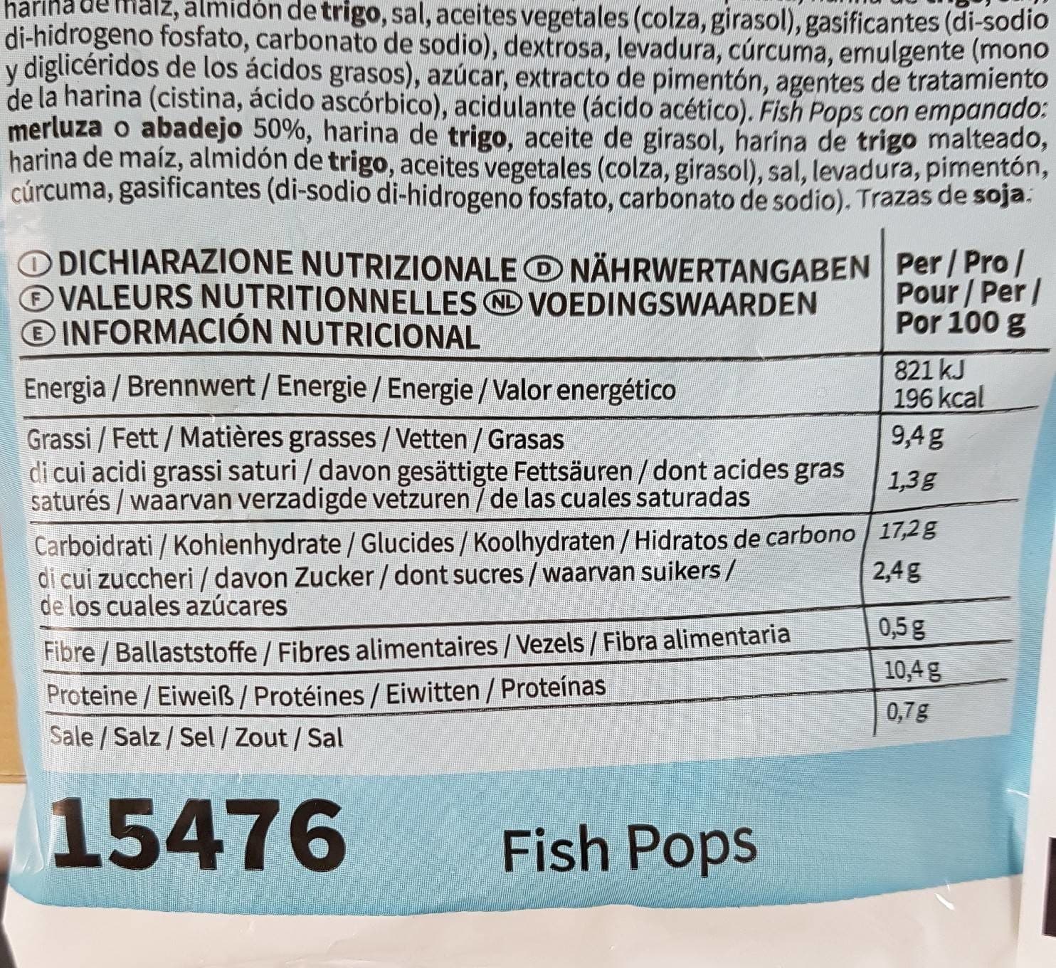 Bofrost Fish pop packshot