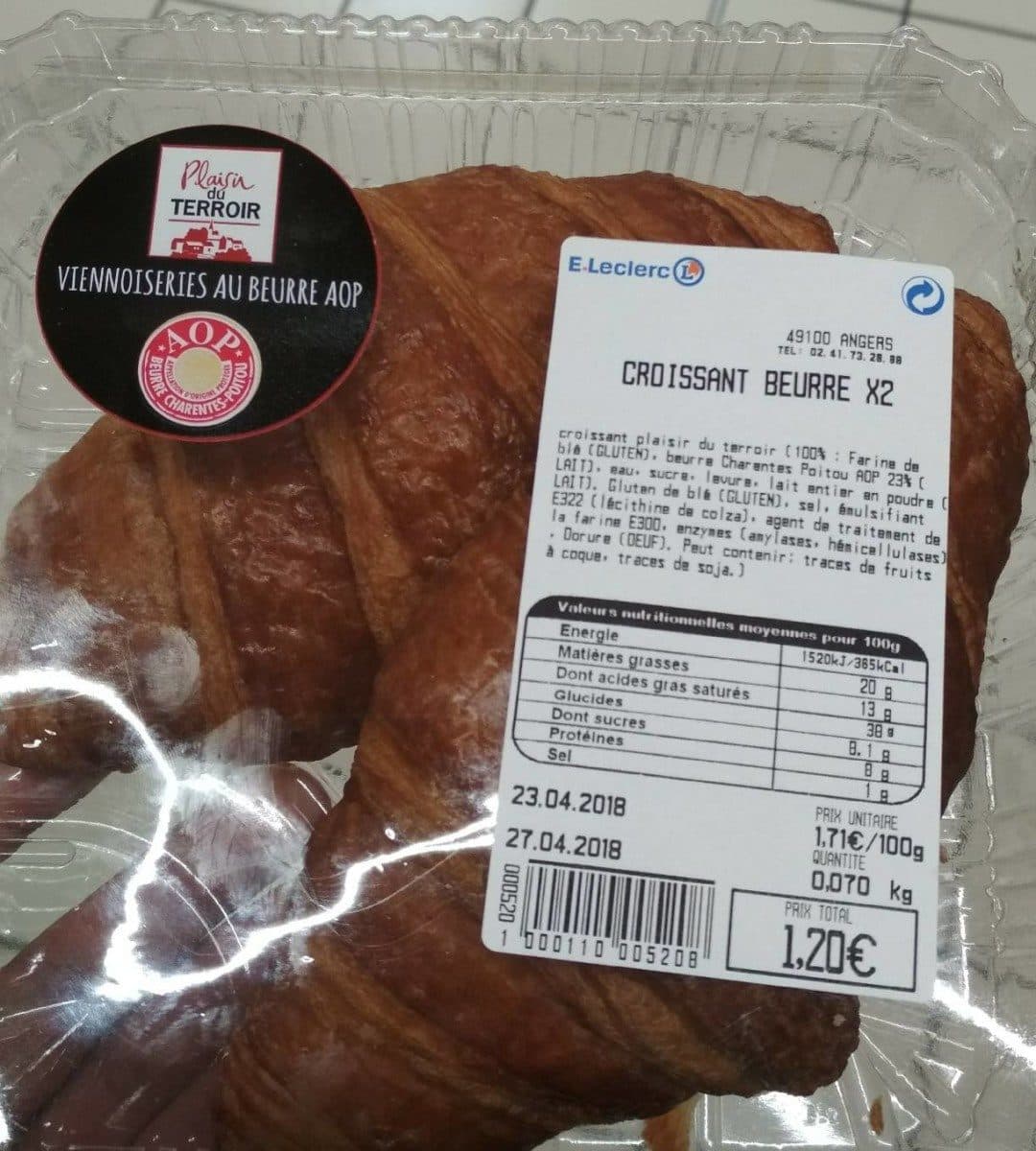 Open Food Facts Croissant packshot
