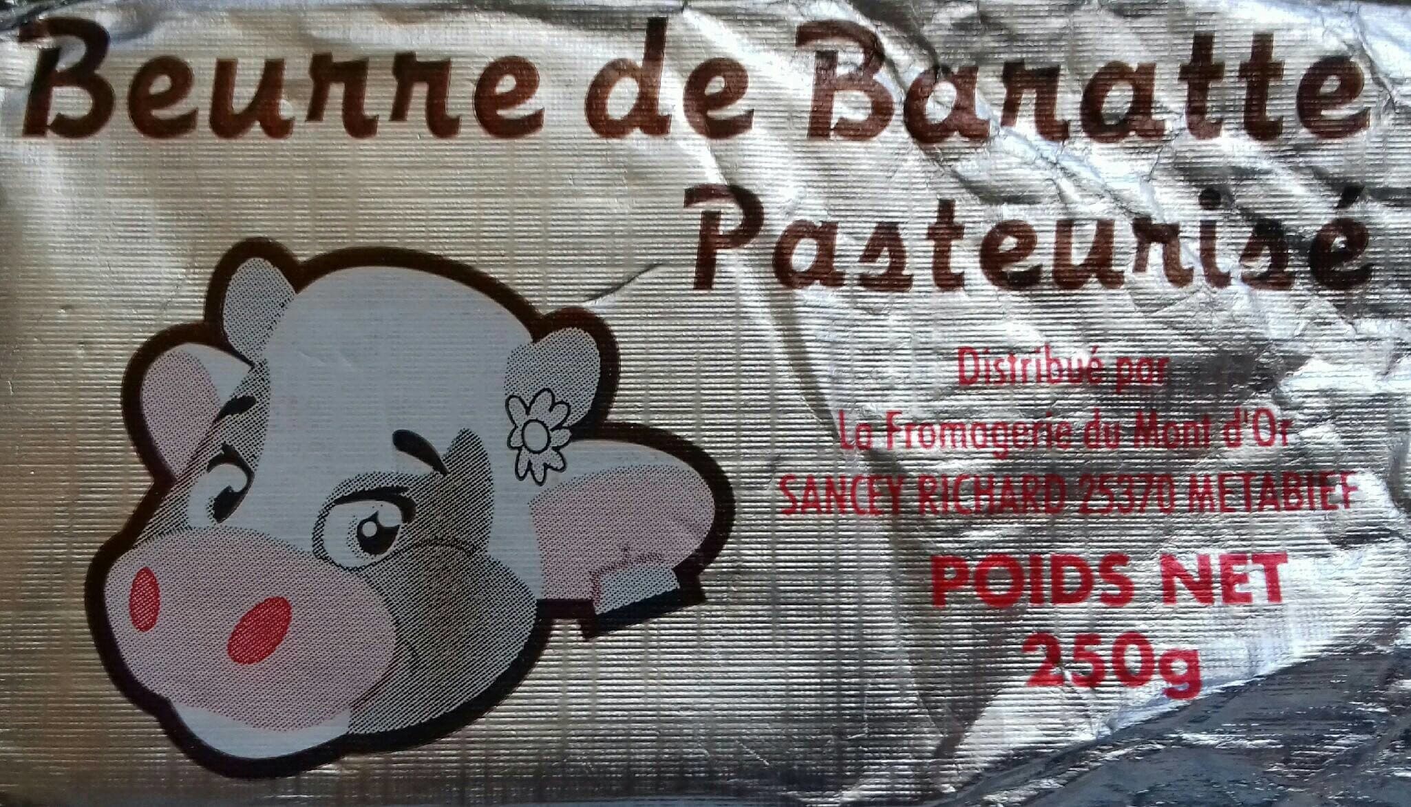 La Fromagerie du Mont d'Or Beurre de Baratte pasteurisé packshot