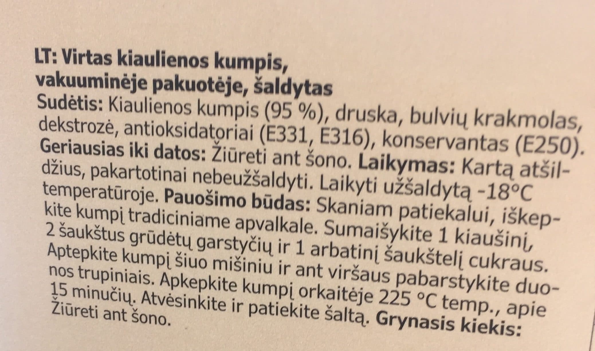 Ikea Kerst: Julskinka (kerstham) Doos 1278 Gram Diepvries packshot