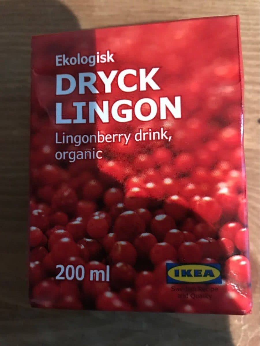 Ikea Dryck Lingon (vossenbessensap) 3 Pakjes x packshot