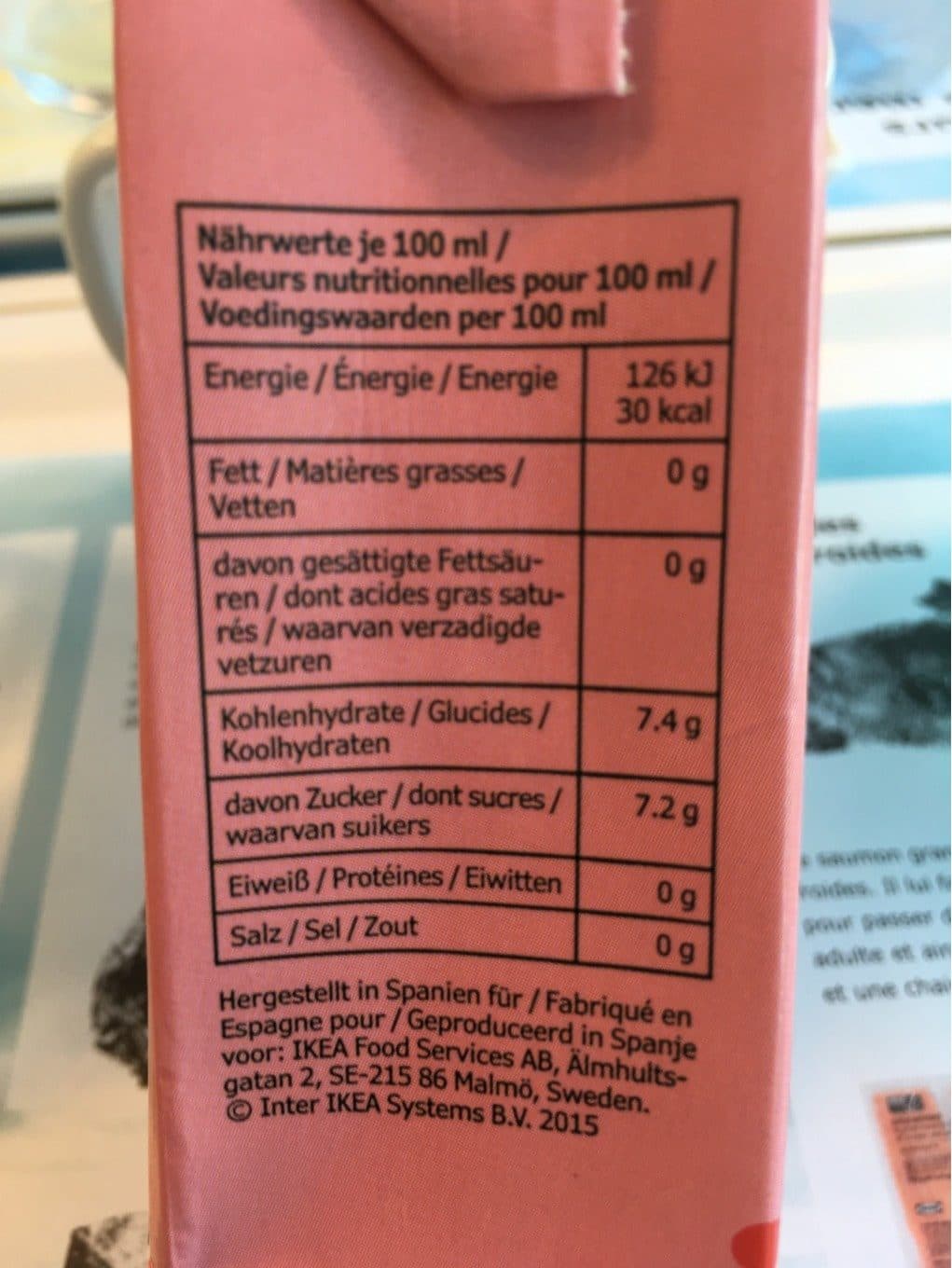 Ikea Dryck Hallon , Raspberry Drink, Organic packshot