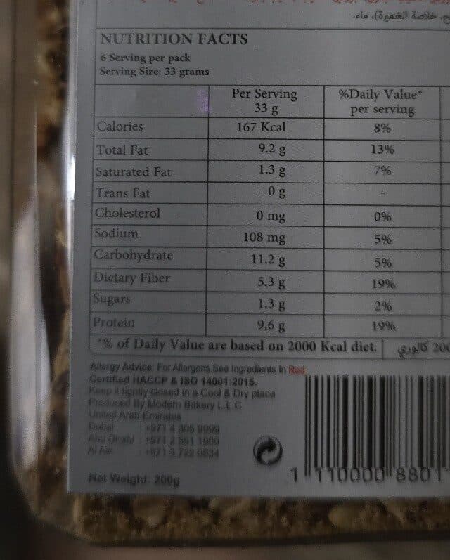 Modern Bakery Natural protein cracker packshot