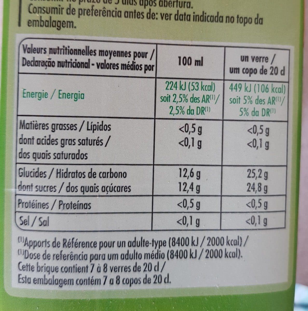Open Food Facts Nectar orange packshot