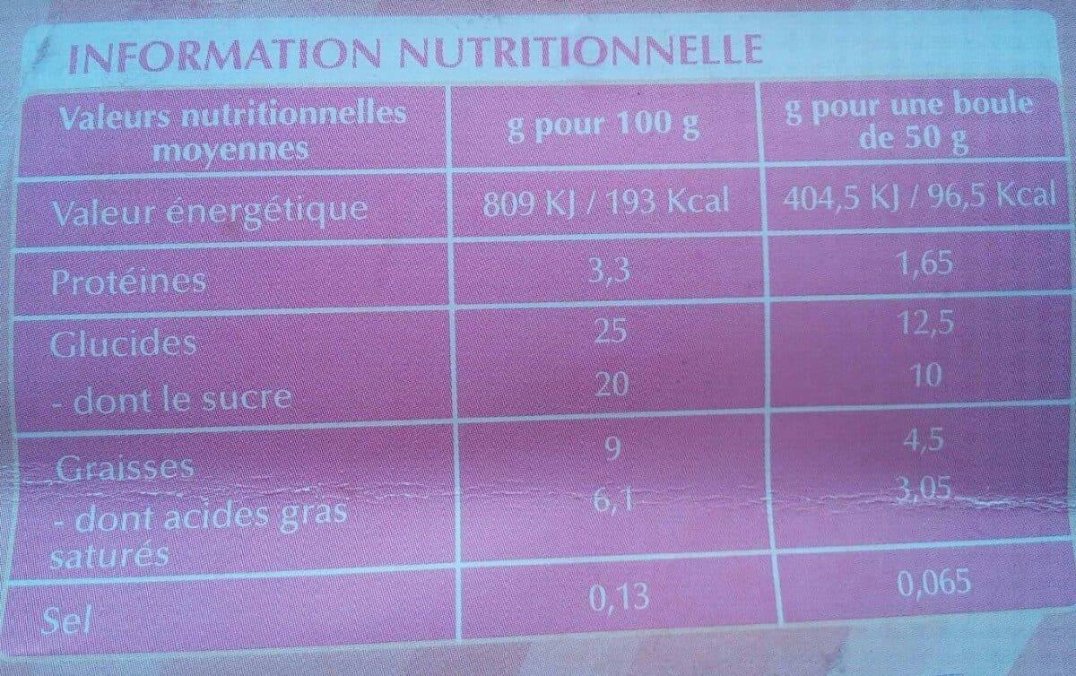 Open Food Facts Glace barbe à papa packshot
