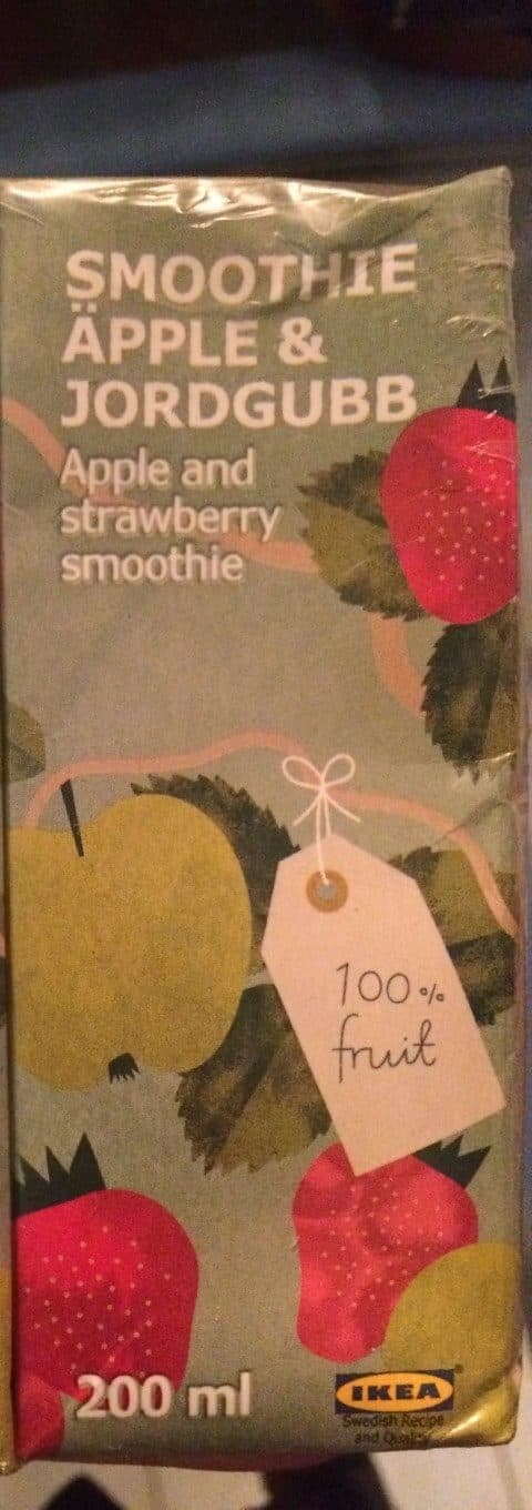 Ikea Smoothie Apple & Jordgubb packshot