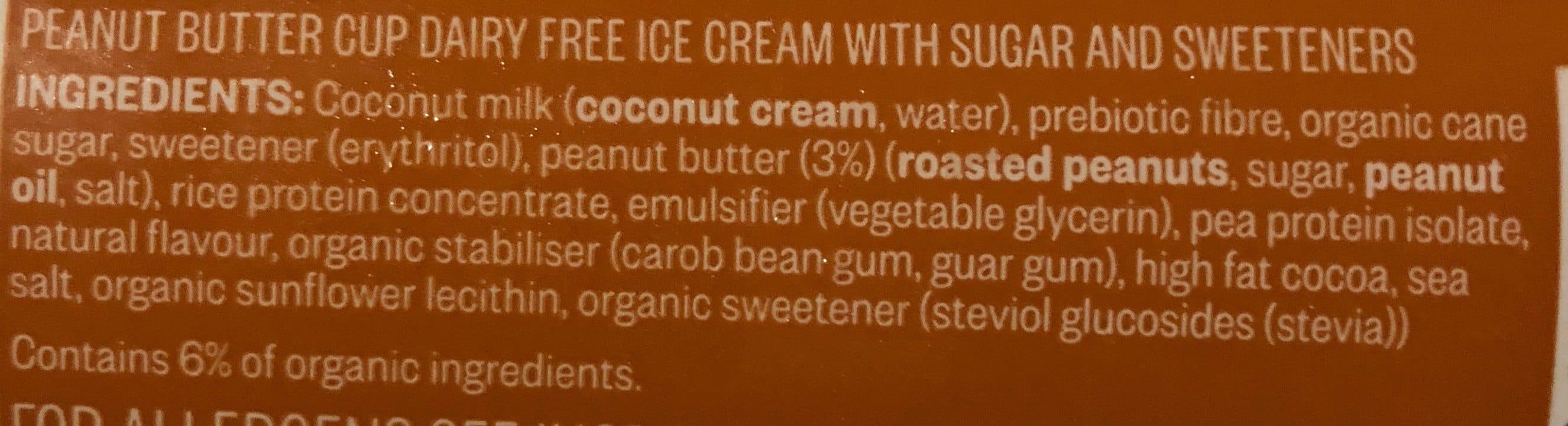 Open Food Facts peanut butter cup dairy free packshot