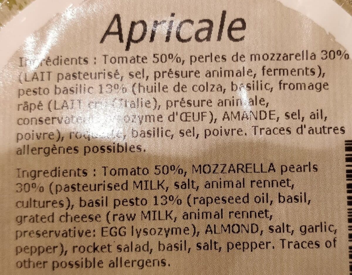 Open Food Facts Apricale packshot