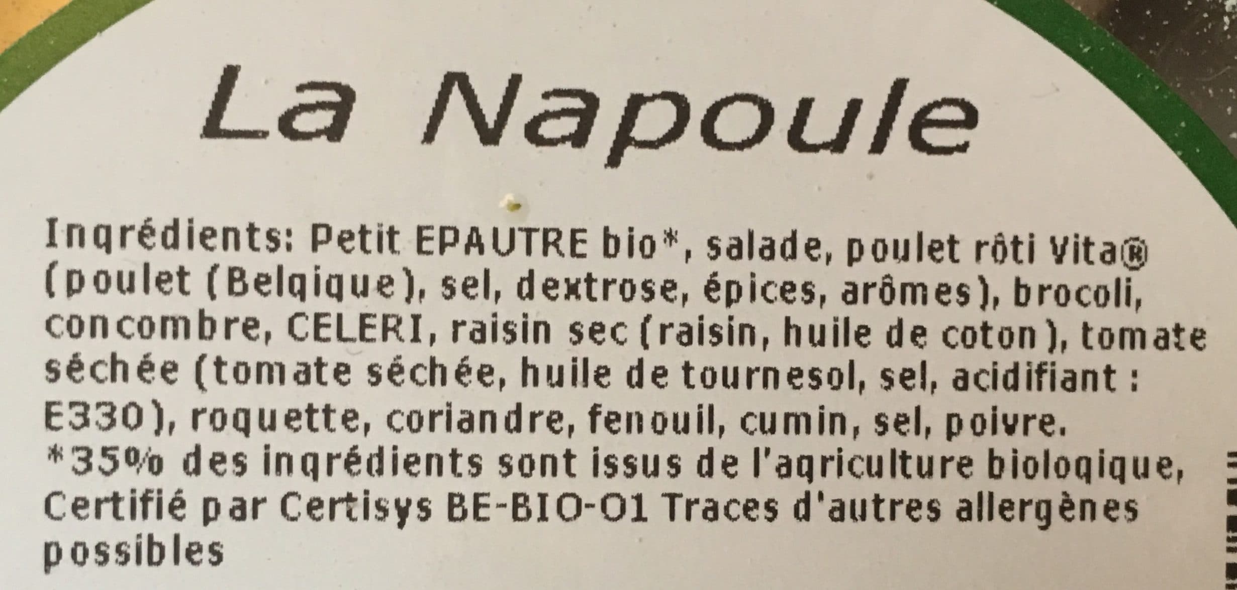 Exki Salade napoule packshot