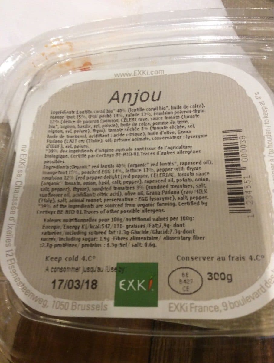 Open Food Facts Salade anjou exki packshot