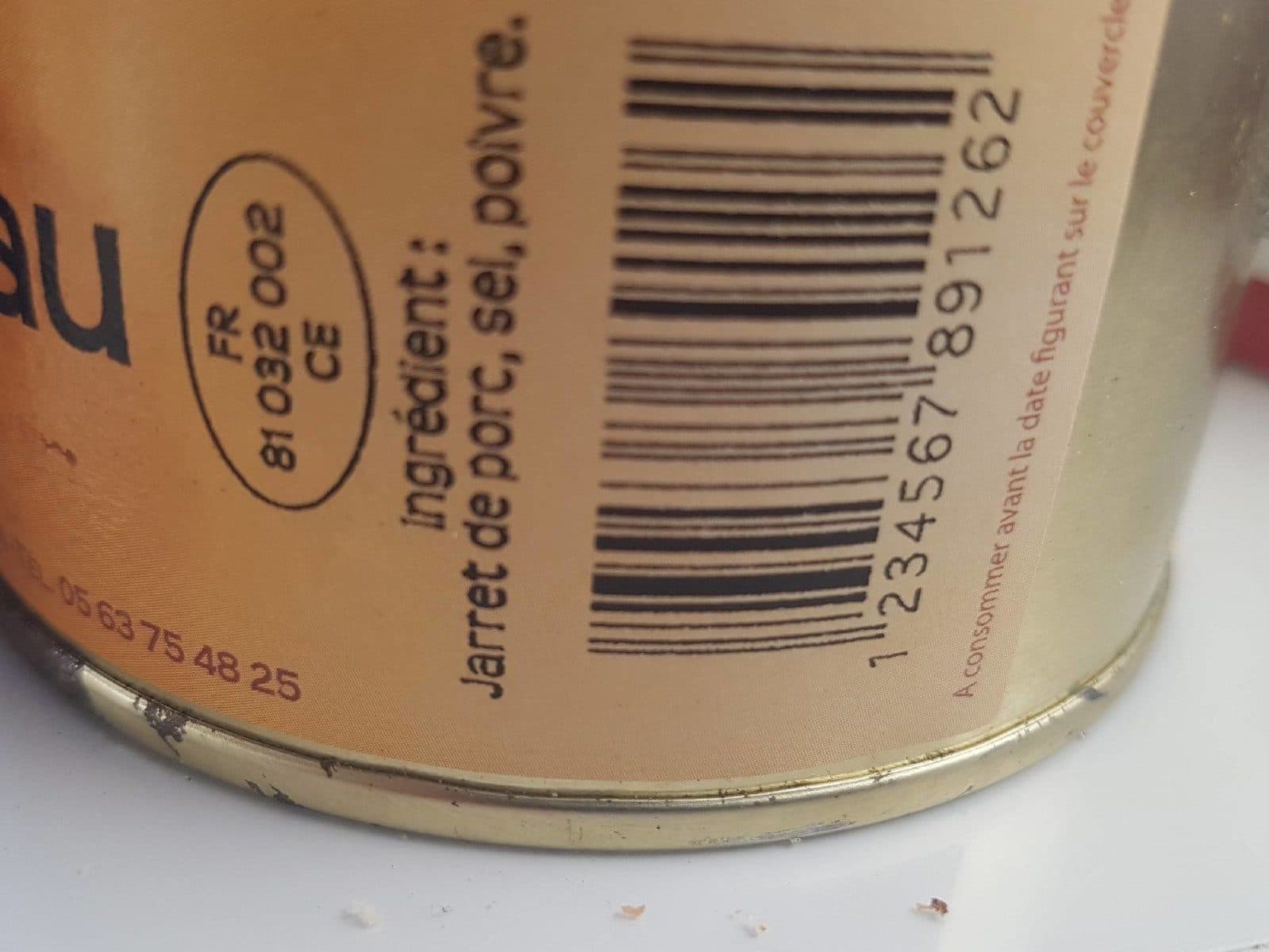 Open Food Facts Jambonneau packshot