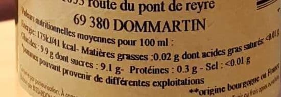 Au panier fermier Cocktail pomme groseille packshot