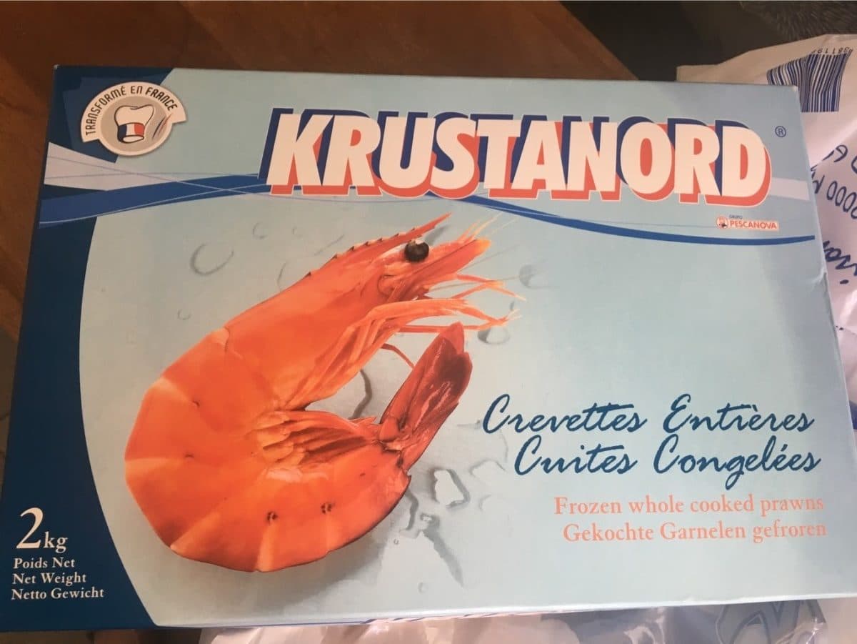 Krustanord Crevettes Entières Cuites Congelées packshot