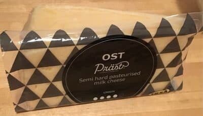 Ikea Ost Präst, Semi Hard Pasteurised Milk Cheese packshot