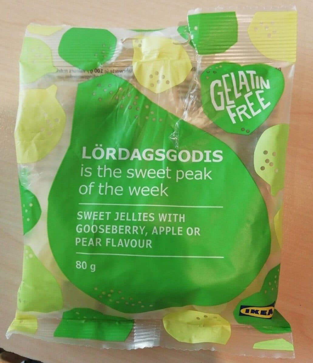 Ikea Bonbons gélifiés au goût de groseille, de pomme ou de poire packshot