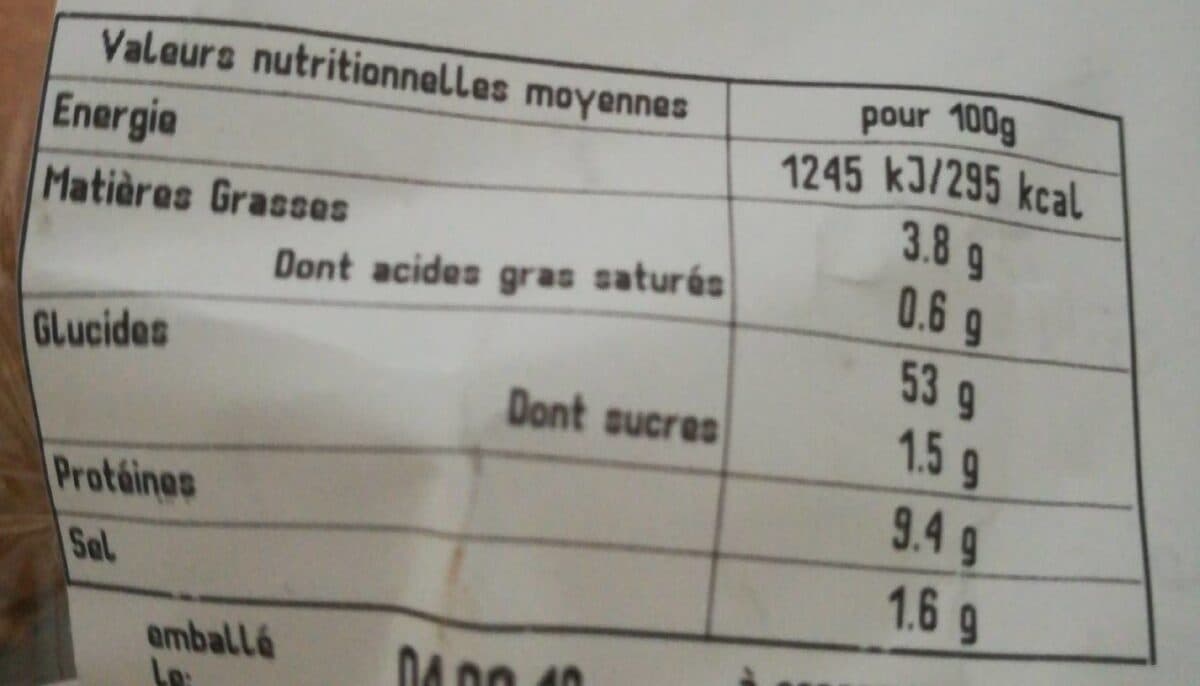 Open Food Facts Batard céréales packshot
