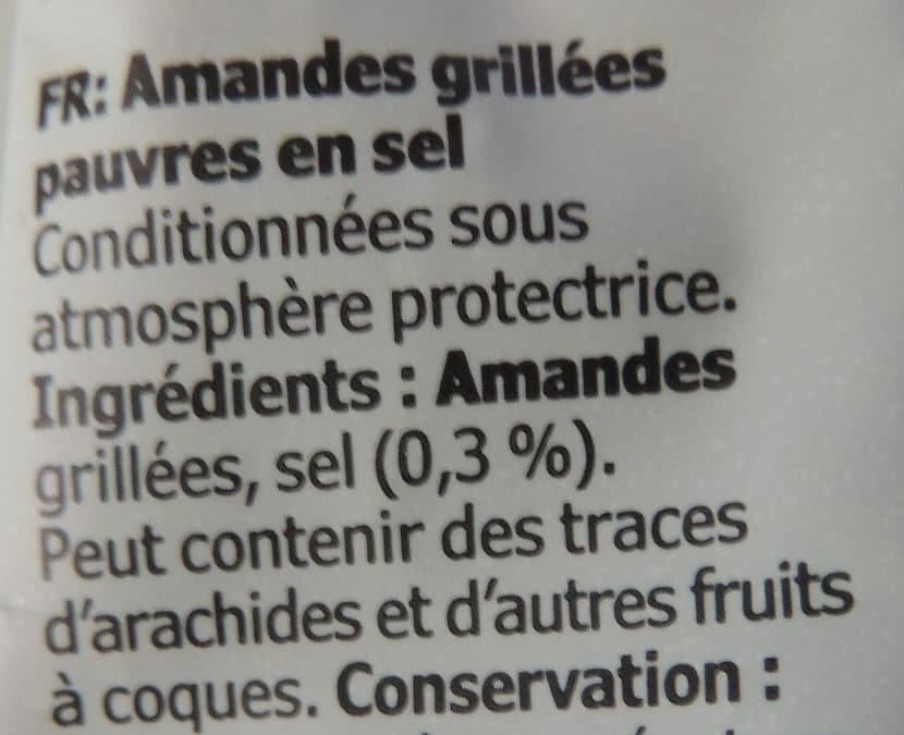 Ikea Amandes grillées pauvres en sel packshot