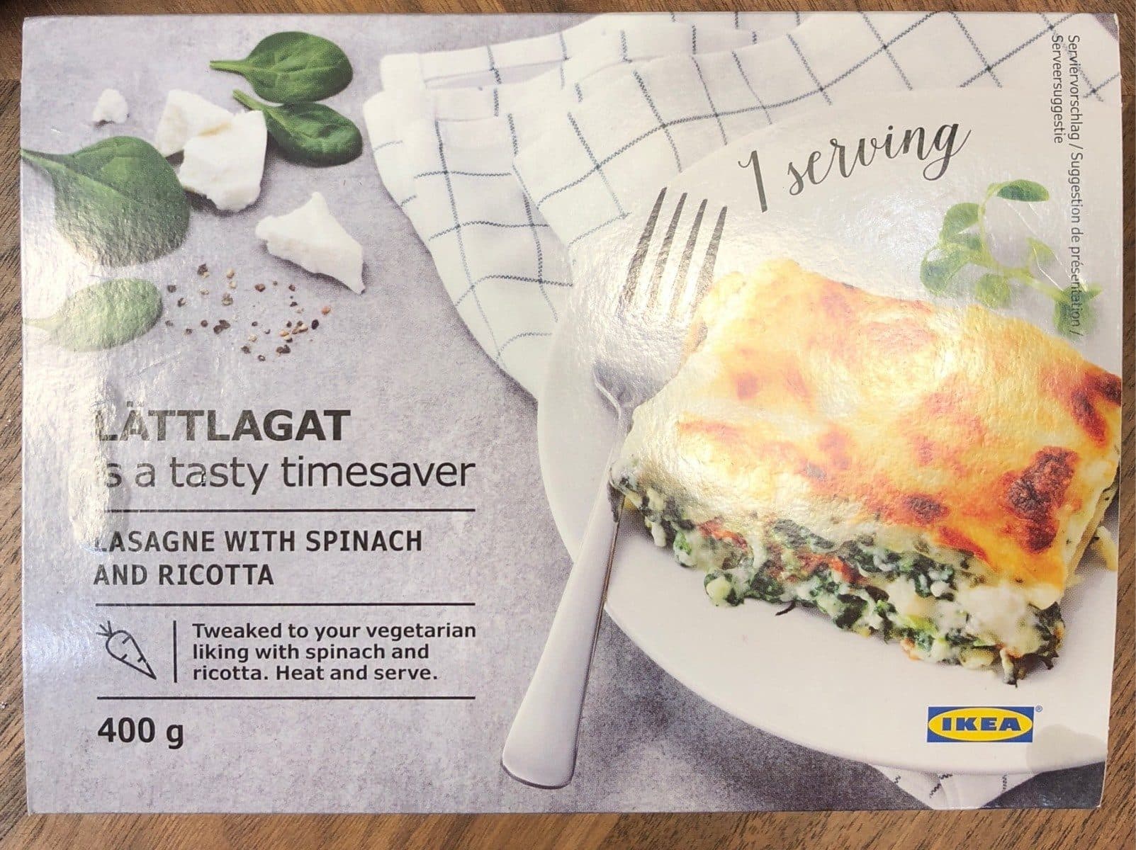 Ikea Lasagne epinards ricotta packshot