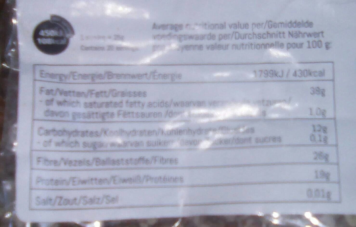 Open Food Facts Flaxseed mix chia and sesame packshot