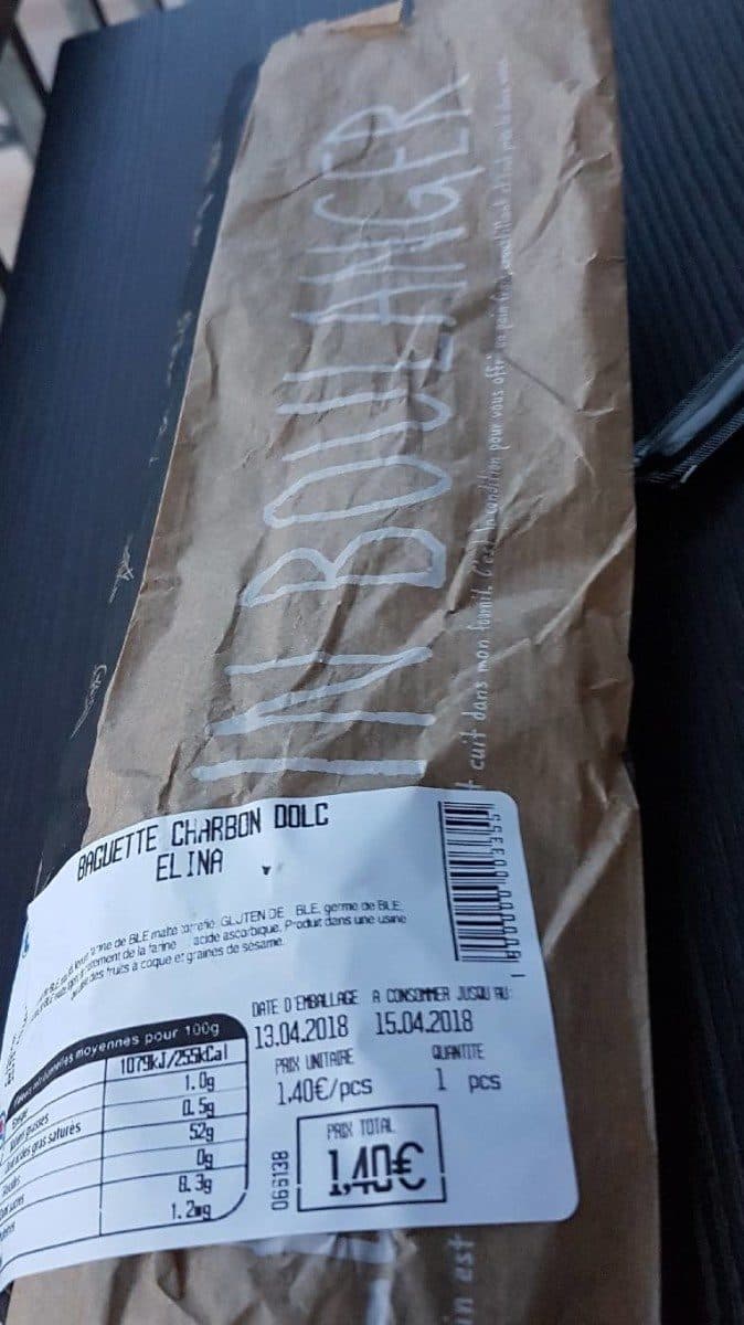 Open Food Facts Baguette charbon dolc elina packshot