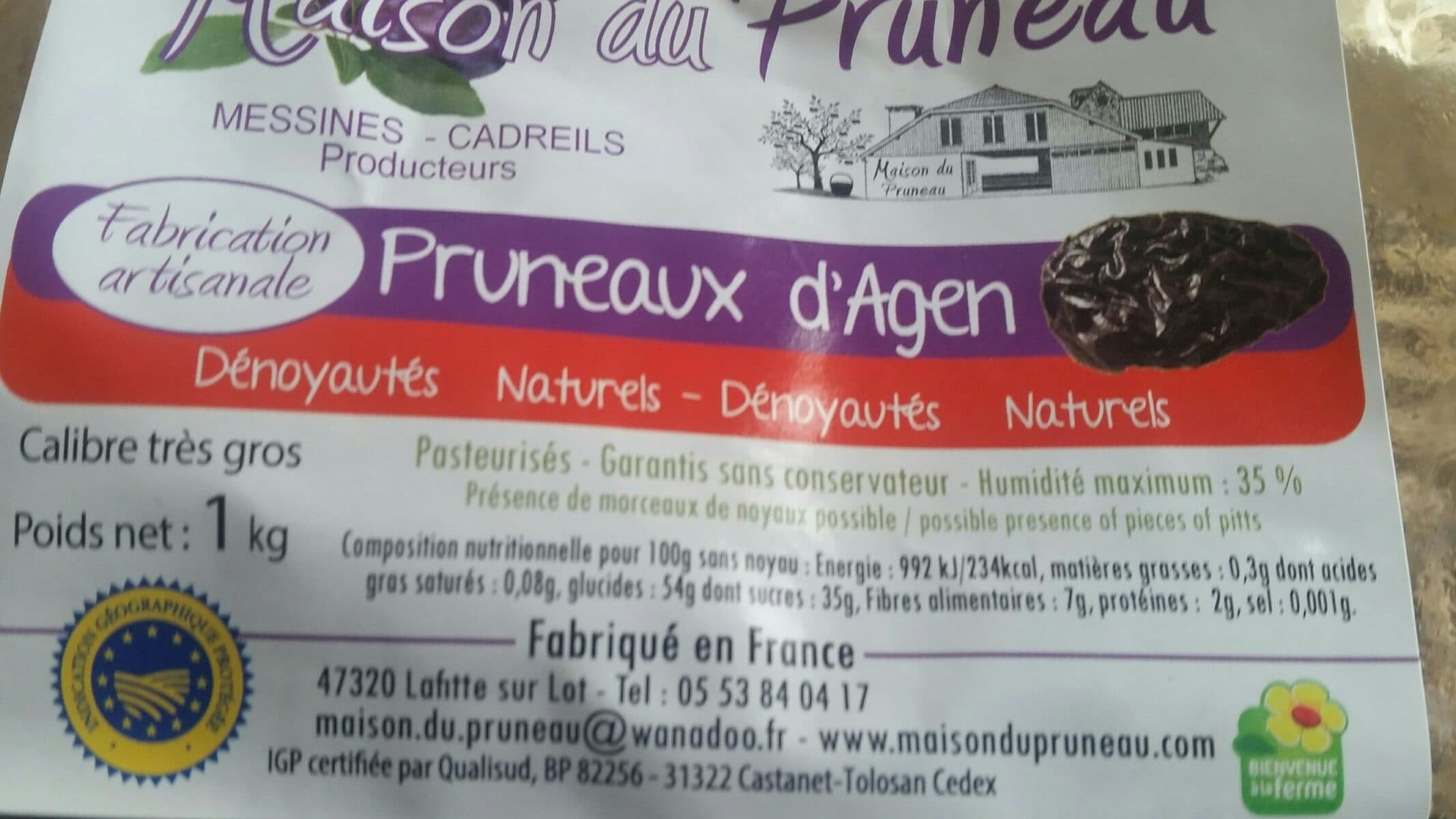 Open Food Facts Pruneaux d'Agen packshot