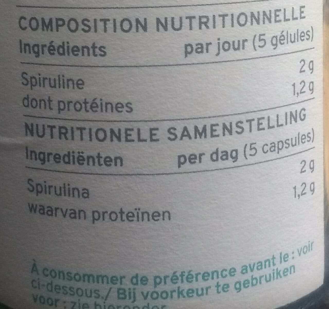 Les Hauts de Montrouge Spiruline packshot