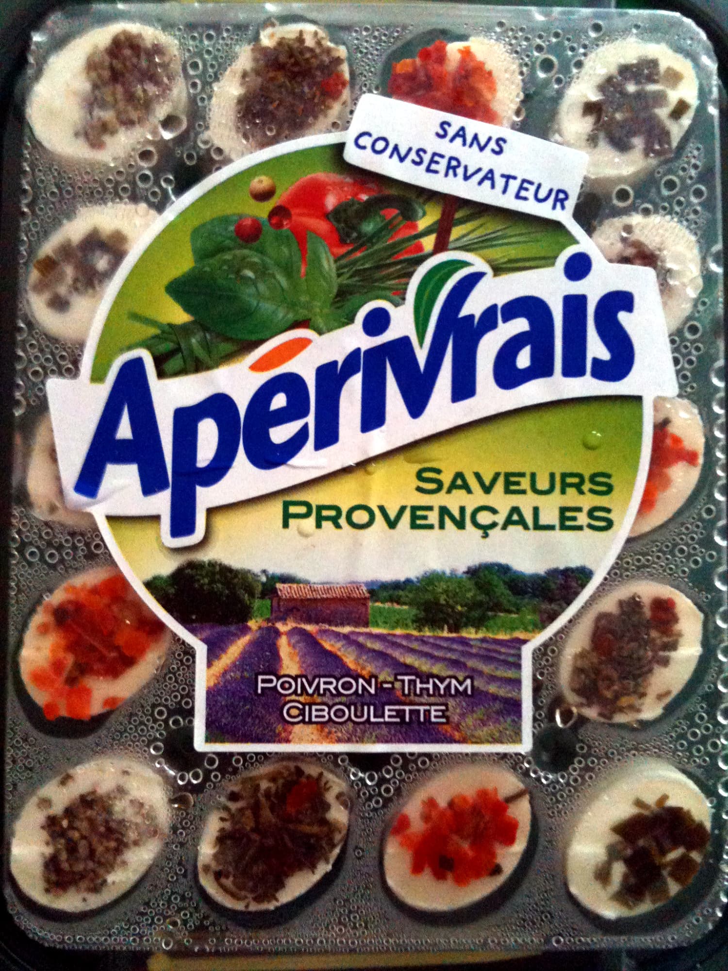 Apérivrais Apérivrais saveurs provençales - poivrons - thym - ciboulette packshot