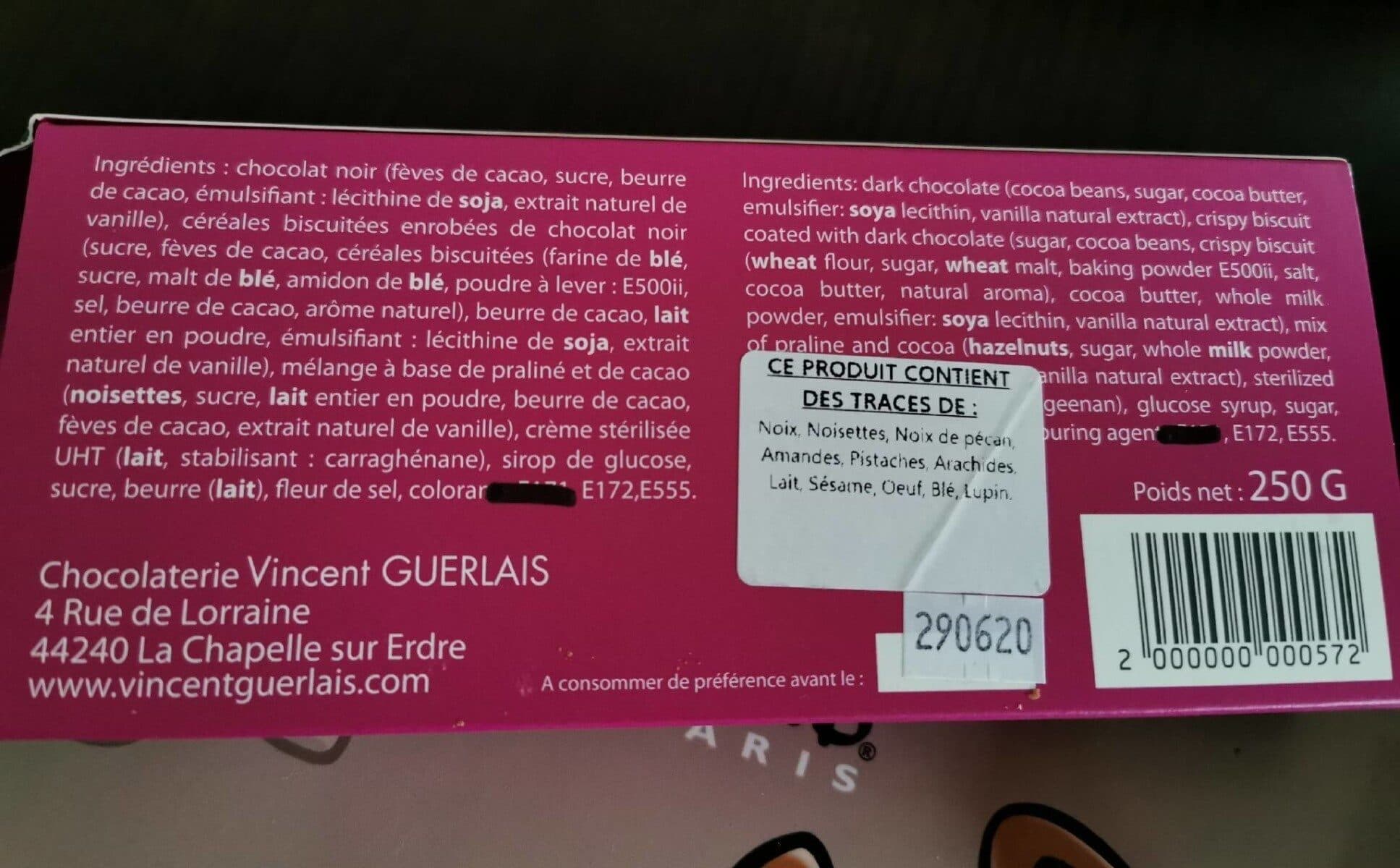 Moulins De Versailles La Tablette à partager packshot