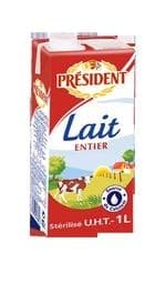 Président Lait Entier packshot