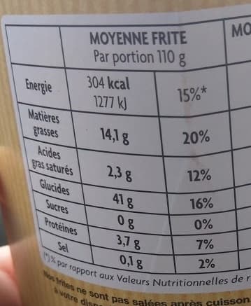 Quick Frite moyenne packshot