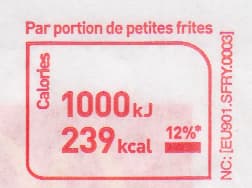 Mcdonald's Kleine Pommes packshot