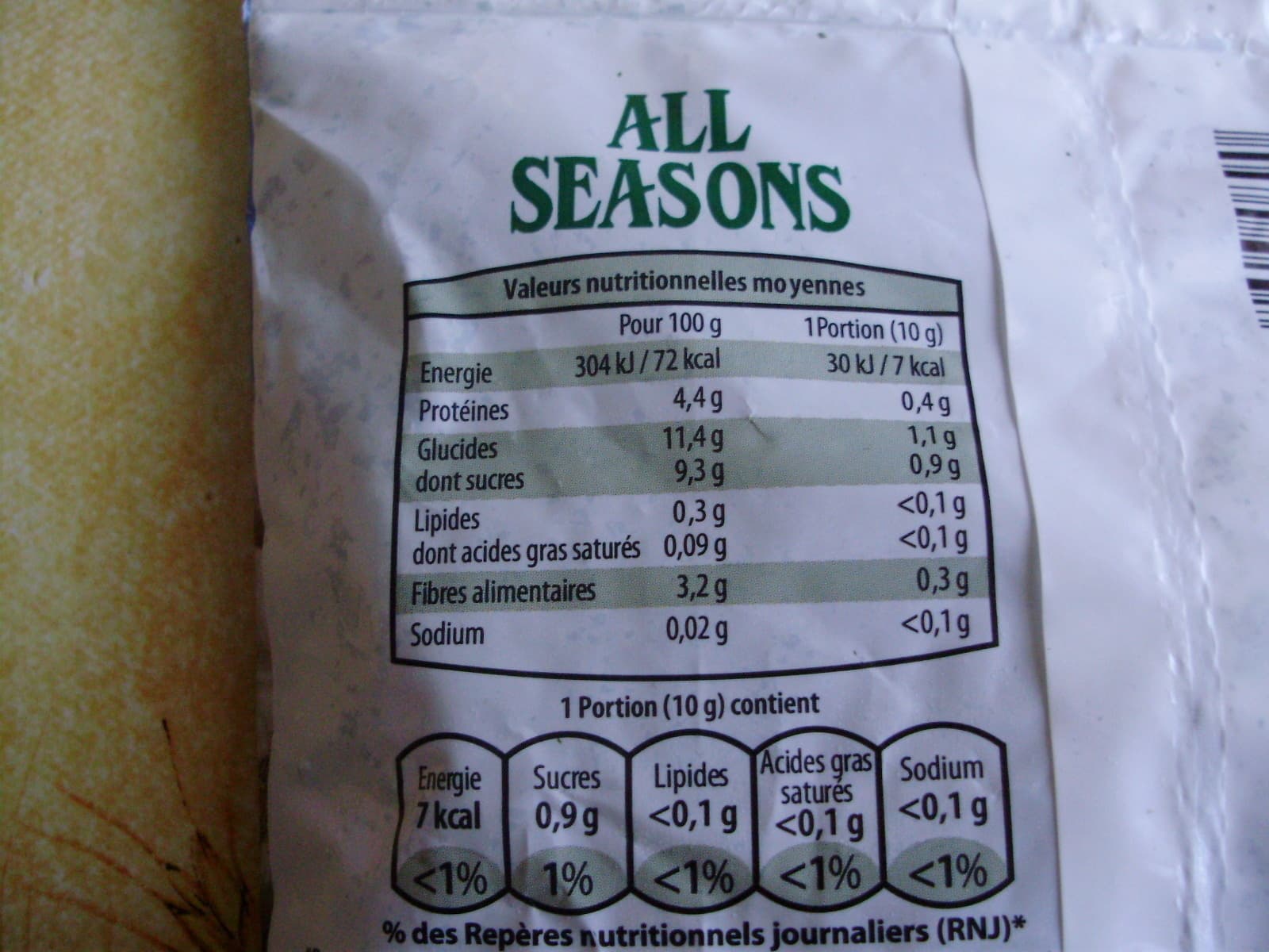 All Seasons Mélange Persil/Ail coupé surgelé prêt à l'emploi (même code barre que 26030890) packshot