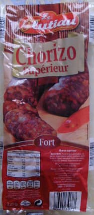 Aldi Chorizo Supérieur Fort [même code barre 26013077 que Chorizo Supérieur Doux, voir 26013077] packshot