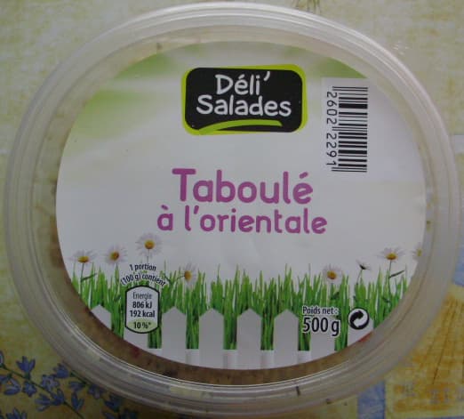 Déli'Salades Taboulé à l'orientale (même code barre que 26022291) packshot