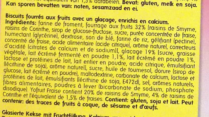 sultana Yo Fruit Fraise packshot