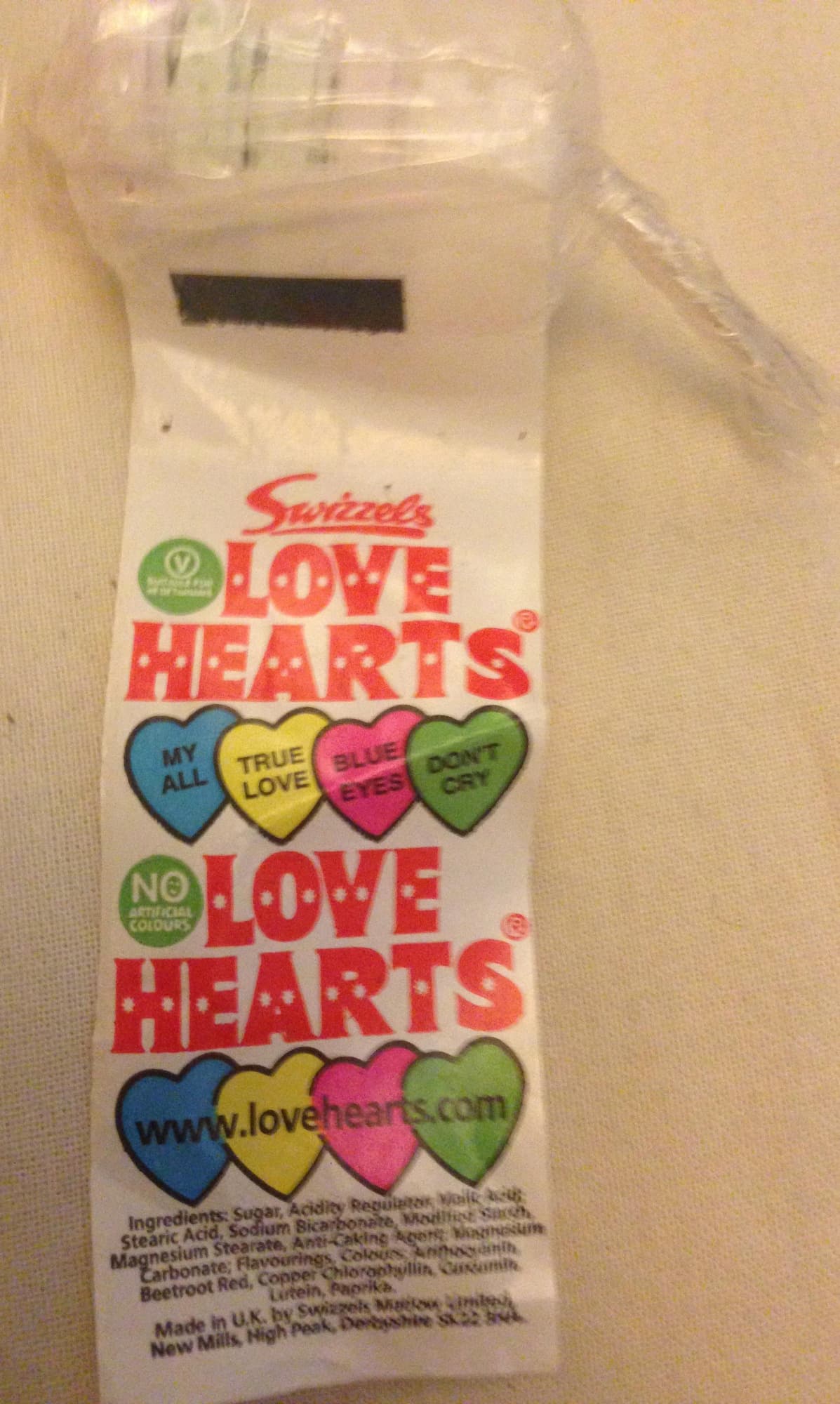 Swizzels Love hearts packshot